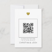 Moderner UAWG QR-Code für Einladung zu Hochzeiten (Vorderseite)