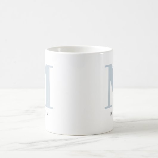 Moderner überarbeiteter Mit Monogramm Erstkaffee & Kaffeetasse (Mittel)