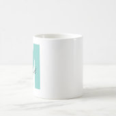 Moderner überarbeiteter Mit Monogramm Erstkaffee & Kaffeetasse (Mittel)
