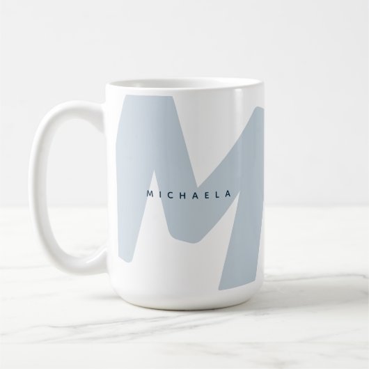 Moderner überarbeiteter Mit Monogramm Erstkaffee & Kaffeetasse (Links)