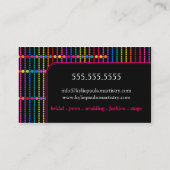 Moderner und bunter Maskenbildner Visitenkarte (Rückseite)