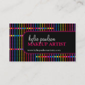 Moderner und bunter Maskenbildner Visitenkarte (Vorderseite)