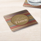 Moderner und dekorativer Streifen Rechteckiger Pappuntersetzer (angewinkelt)