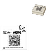 Moderner und einfacher QR-Code Modernes Business Gummistempel (Stempel)