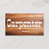 Moderner und einfacher rustikaler Carpenter Visitenkarte (Rückseite)