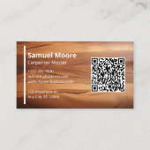 Moderner und einfacher rustikaler Carpenter Visitenkarte (Vorderseite)