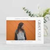 Moderner und eleganter Abschluss Ankündigung (Stehend Vorderseite)