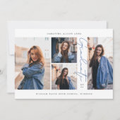 Moderner und eleganter Abschluss Ankündigung (Vorderseite)