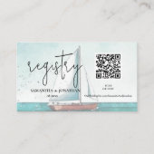 Moderner und eleganter Code für Kreuzfahrten Begleitkarte (Vorderseite)