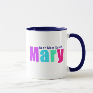 Moderner und eleganter Name "Mary", Deep Blue Tasse