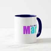 Moderner und eleganter Name "Mary", Deep Blue Tasse (VorderseiteRechts)