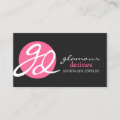 Moderner und eleganter Schmuck-Designer Visitenkarte (Vorderseite)