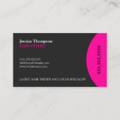 Moderner und eleganter Stylist Visitenkarte (Rückseite)