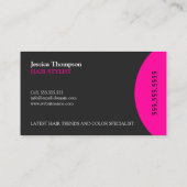 Moderner und eleganter Stylist Visitenkarte (Rückseite)