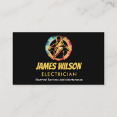 Moderner und individuell anpassbarer Beruflicher E Visitenkarte (Rückseite)