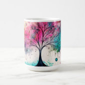 Moderner und kühne mystischer Baum (blau, rosa, or Kaffeetasse (Mittel)