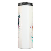 Moderner und kühne mystischer Baum (blau, rosa, or Thermosbecher (Rückseite)