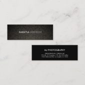 Moderner und minimaler Damast Mini Visitenkarte (Vorne/Hinten)