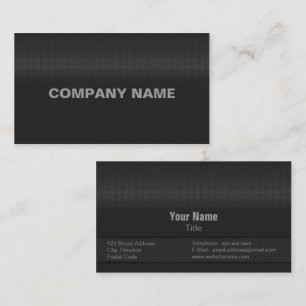 Moderner und minimaler feiner Kohlenstoffstahl Visitenkarte