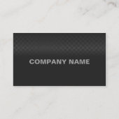 Moderner und minimaler feiner Kohlenstoffstahl Visitenkarte (Vorderseite)
