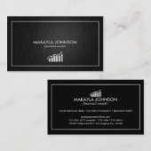 Moderner und minimaler Finanzanalytiker Visitenkarte (Vorne/Hinten)