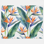 Moderner und minimaler hawaiianischer Paradies Fleecedecke (Vorderseite (Horizontal))