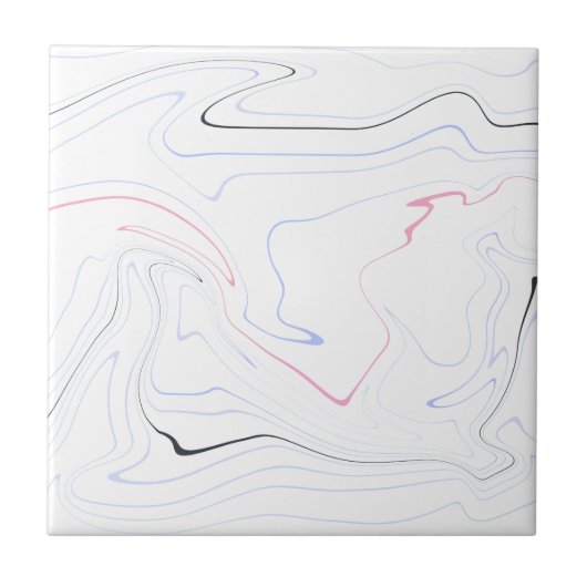 Moderner und minimaler rosa, schwarzer, blauer, we fliese (Vorderseite)