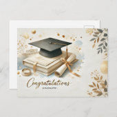 moderner und minimalistischer Abschluss Postcard Postkarte (Vorne/Hinten)