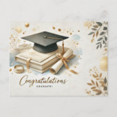 moderner und minimalistischer Abschluss Postcard Postkarte (Vorderseite)