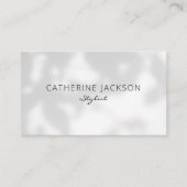 Moderner und Minimalistischer Beauty Professionals Visitenkarte (Vorderseite)