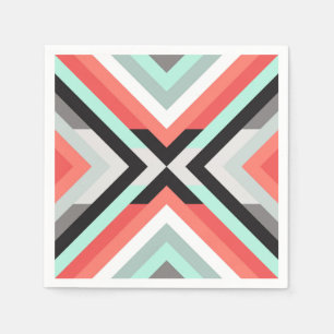 Moderner und modischer geometrischer tadelloser serviette