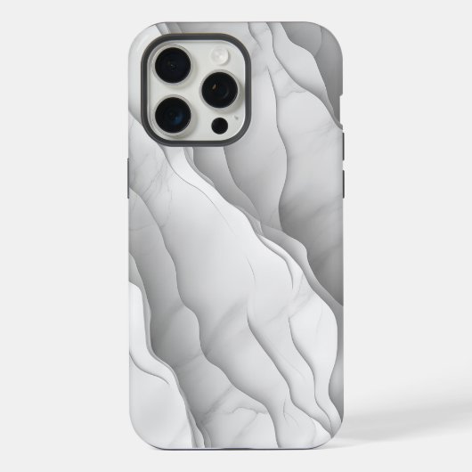 🌊 Moderner und sauberer Marmormuster 🌊 iPhone Hülle (Rückseite)