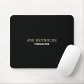 Moderner und stilvoller Podcaster, Podcast Mousepad (Mit Mouse)