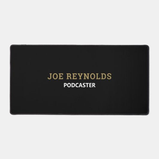 Moderner und stilvoller Podcaster, Podcast Schreibtischunterlage (Vorderseite)