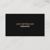 Moderner und stilvoller Podcaster, Podcast Visitenkarte (Vorderseite)