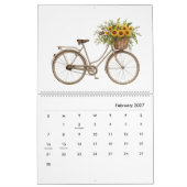 Moderner und stilvoller Sonnenblumen-Monatsplaner Kalender (Feb 2027)
