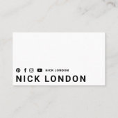 Moderner und trendiger Online Black Boxing Golf Cl Visitenkarte (Rückseite)