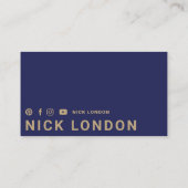 Moderner und trendiger Online Gold Boxing Golf Clu Visitenkarte (Rückseite)