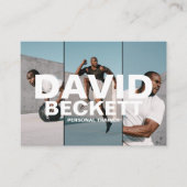 Moderner und trendiger Personal Trainer Fitness 3  Visitenkarte (Vorderseite)