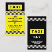 Moderner und trendiger Taxifahrer Visitenkarte (Vorne/Hinten)