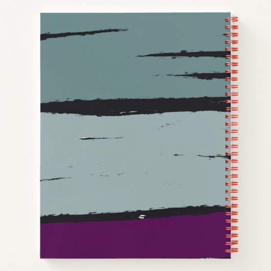 Moderner und zeitgemäßer Entwurf für benutzerdefin Notizblock (Rückseite)