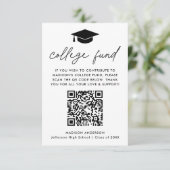 Moderner Uni-Fonds für Black Script-Abschluss Begleitkarte (Stehend Vorderseite)