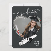 MODERNER UNIGUE HERZ FRAME Abschluss Ankündigung (Vorderseite)