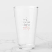 Moderner, unterhaltsamer, kreativer, lustiger Rett Glas (Rückseite)