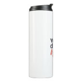 Moderner, unterhaltsamer, kreativer, lustiger Rett Thermosbecher (Nach links gedreht)