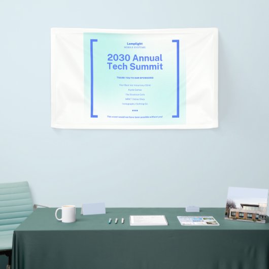 Moderner Unternehmens-Tech-Summit-Event-Banner - 2 Banner (Messeveranstaltung)