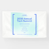Moderner Unternehmens-Tech-Summit-Event-Banner - 2 Banner (Horizontal)