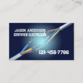 Moderner Unternehmer Elektrischer Dienst Visitenkarte (Vorderseite)