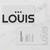 Moderner Unternehmer mit Minimalistischer Architek Visitenkarte (Vorne/Hinten)