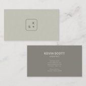 Moderner Unternehmer mit Minimalistischer Architek Visitenkarte (Vorne/Hinten)